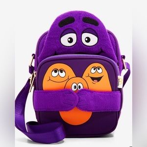 NWT Loungefly Crossbuddies McDonald’s Grimace Crossbody Bag